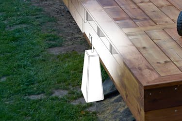 Terrass med 3 olika fundament: STOLPFUNDAMENT Terrass med 3 olika fundament: STOLPFUNDAMENT